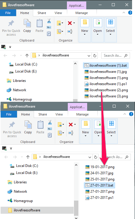 Change File Names To Their Date Of Creation