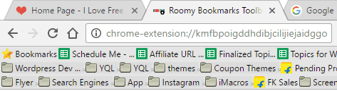 Chrome Multiple Bookmarks Bar