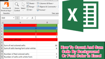 Count And Sum Cells By Background Or Font Color in Excel featured