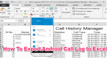 Export Android Call Log to Excel featured