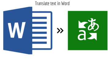 Translate text in Word