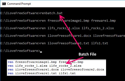 Bulk Rename from Command Prompt