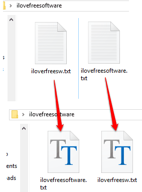 default icon changed for text document