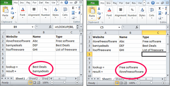 rlookup in action