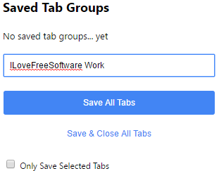 group chrome tabs by categories
