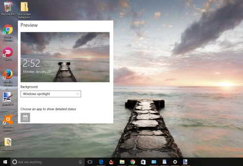 have same wallpaper on lock screen and desktop in windows 10