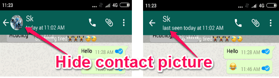 hide contact picture