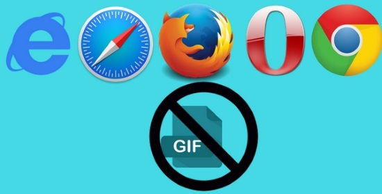 how to block gif and animated images in opera chrome firefox safari internet explorer