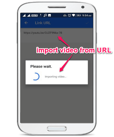 import video from URL