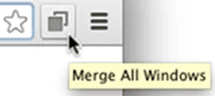 merge multiple chrome windows into one window