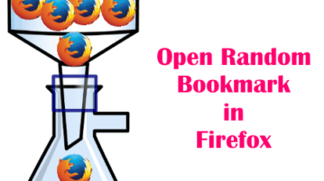 Open Random Bookmarks in Firefox