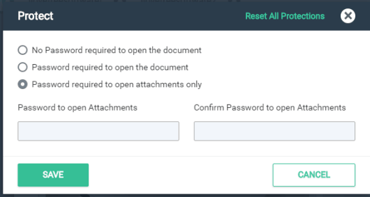 password protect a pdf or pdf attachments