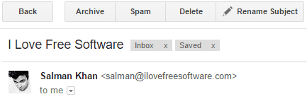 renamed gmail email