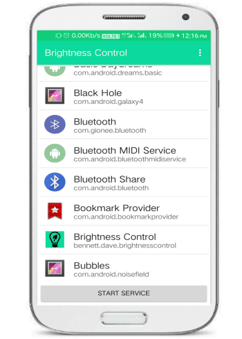set different brightness level for different Android apps