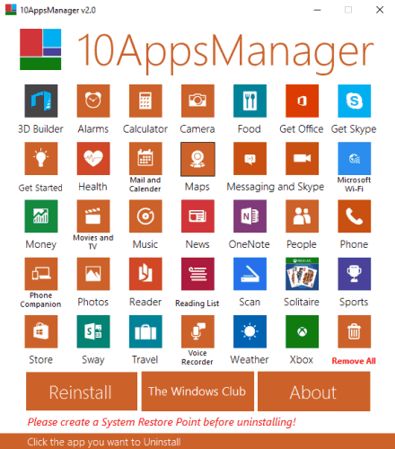 10AppsManager- interface
