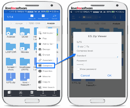 5 free Android apps to zip files- es file manager