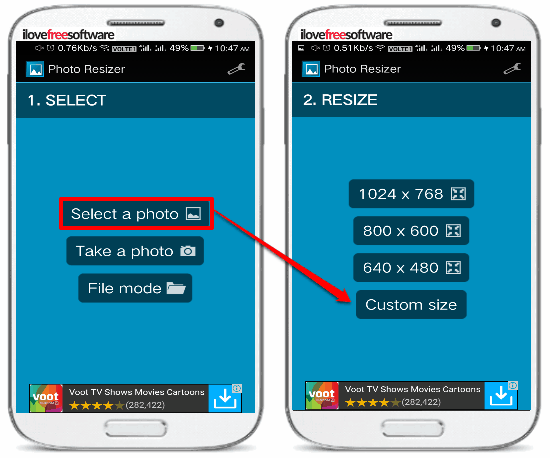 5 free photo resizer android apps- photo resizer
