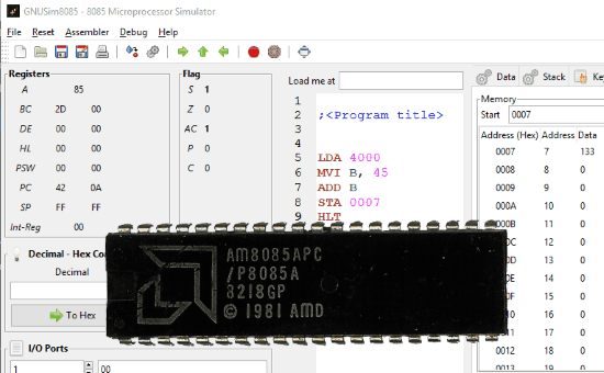 Free 8085 Simulator For Windows