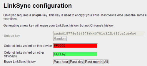 LinkSync options