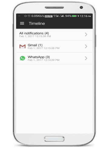 Notification Timeline- 5 free notification hubs for Android