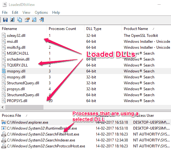 See DLLs Of Running Processes On PC