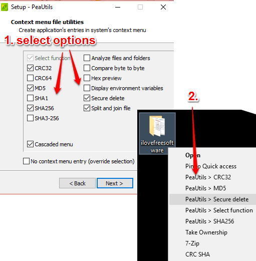 add software options to windows context menu