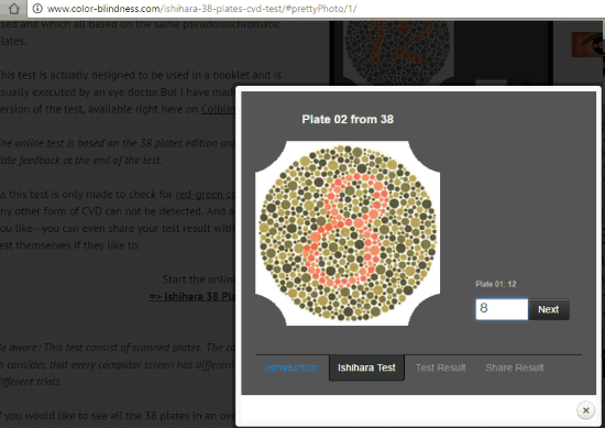 color blindness test