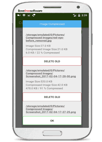 image compress- reduce size of photos on Android