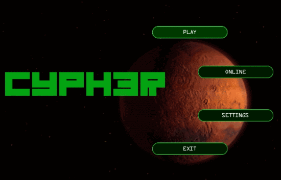 Cypher Main Screen