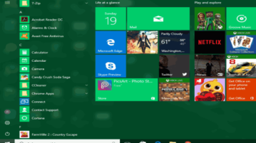 disable start menu and taskbar color change in windows 10