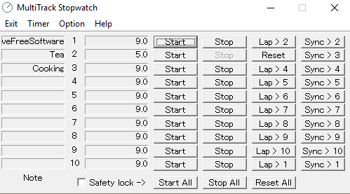 5 Multiple Countdown Timer Software For Windows- multitimer stopwatch