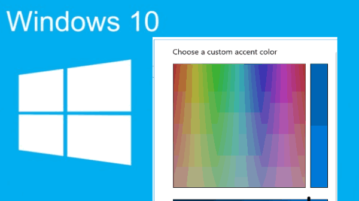 how to choose a custom accent color in windows 10