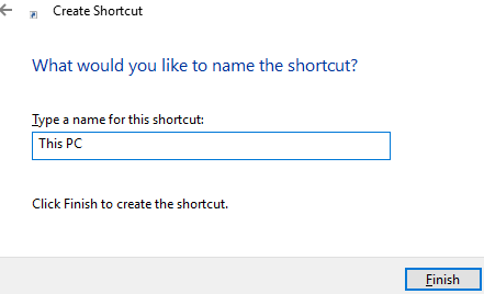 name your shortcut
