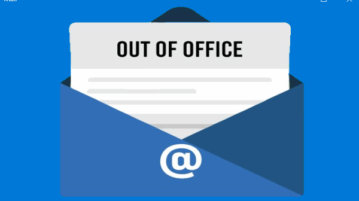 out of office reply in windows 10 mail app