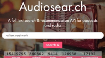 podcast search engine to search content spoken of podcast- audiosearch homepage- featured