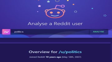 reddit user analyzer to see top subreddits, submissions