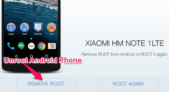 android unroot software download