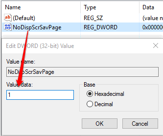 set 1 as value data and then save