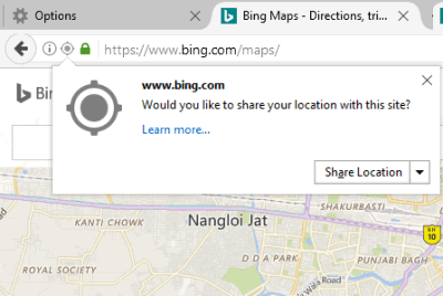 stop websites from asking your location in firefox