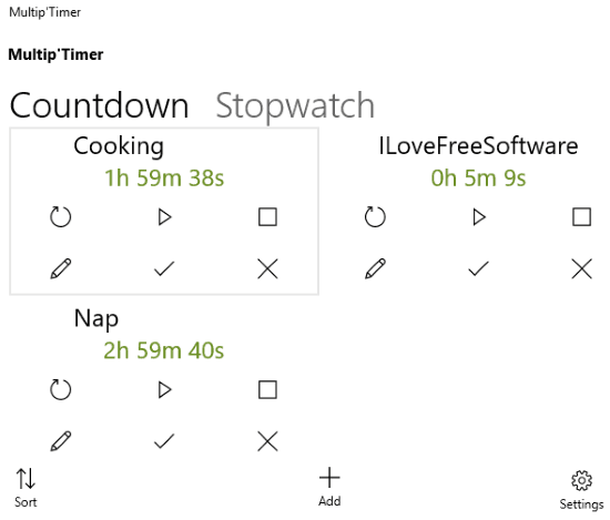 windows 10 multi timer apps- multip'timer