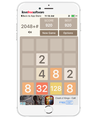 iphone number puzzle game similar to 2048 Android game