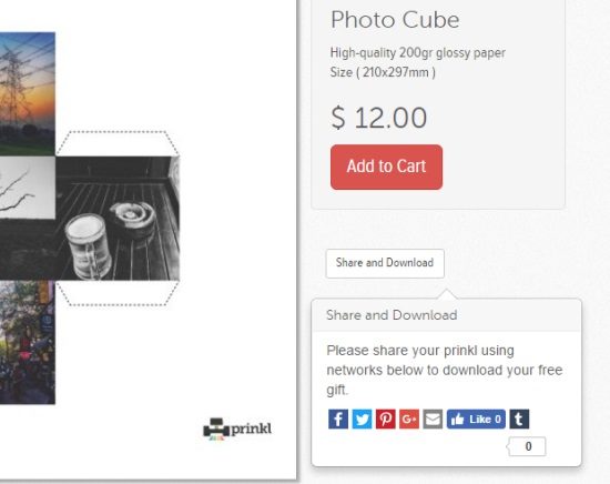 make 3d photo cube of instagram photos