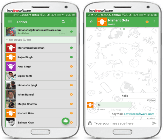 5 free open source messengers for Android to chat securely- xabber chats