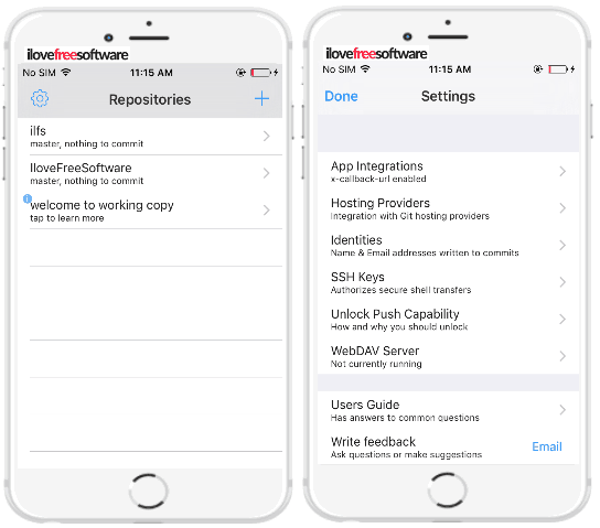 6 free github iphone clients-working copy- create github repos