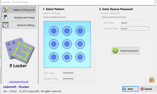 9Locker pattern lock software for windows 10