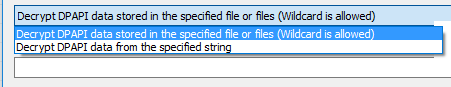 DataProtectionDecryptor specify file or string