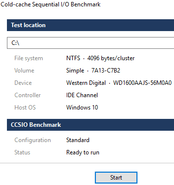 Freeware To Monitor Disk Read and Write Speed In Real-Time- start testing disk speed