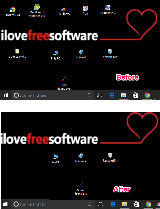 How To Hide All Desktop Icons Except System Icons