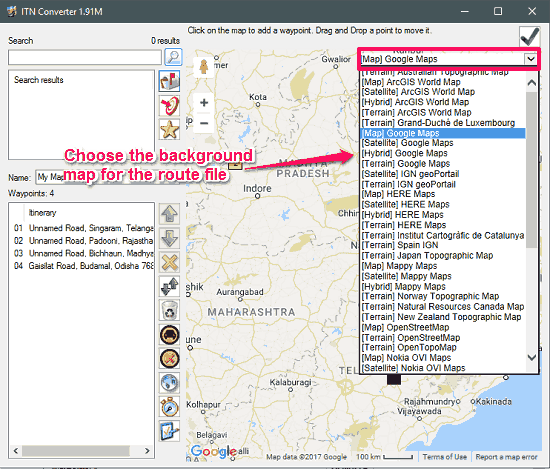 ITN Converter map adding waypoints