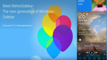 MetroSidebar- free desktop sidebar for Windows 10